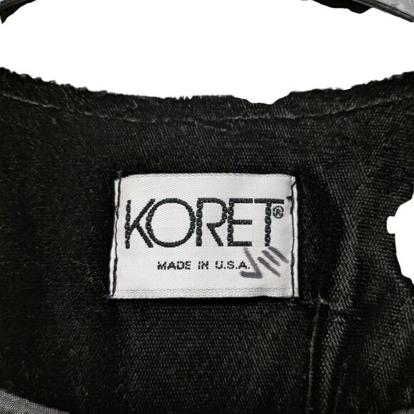 KORET Vintage Union Tag Velvet Collarless Straight Hem Blazer 14 - Picture 3 of 6